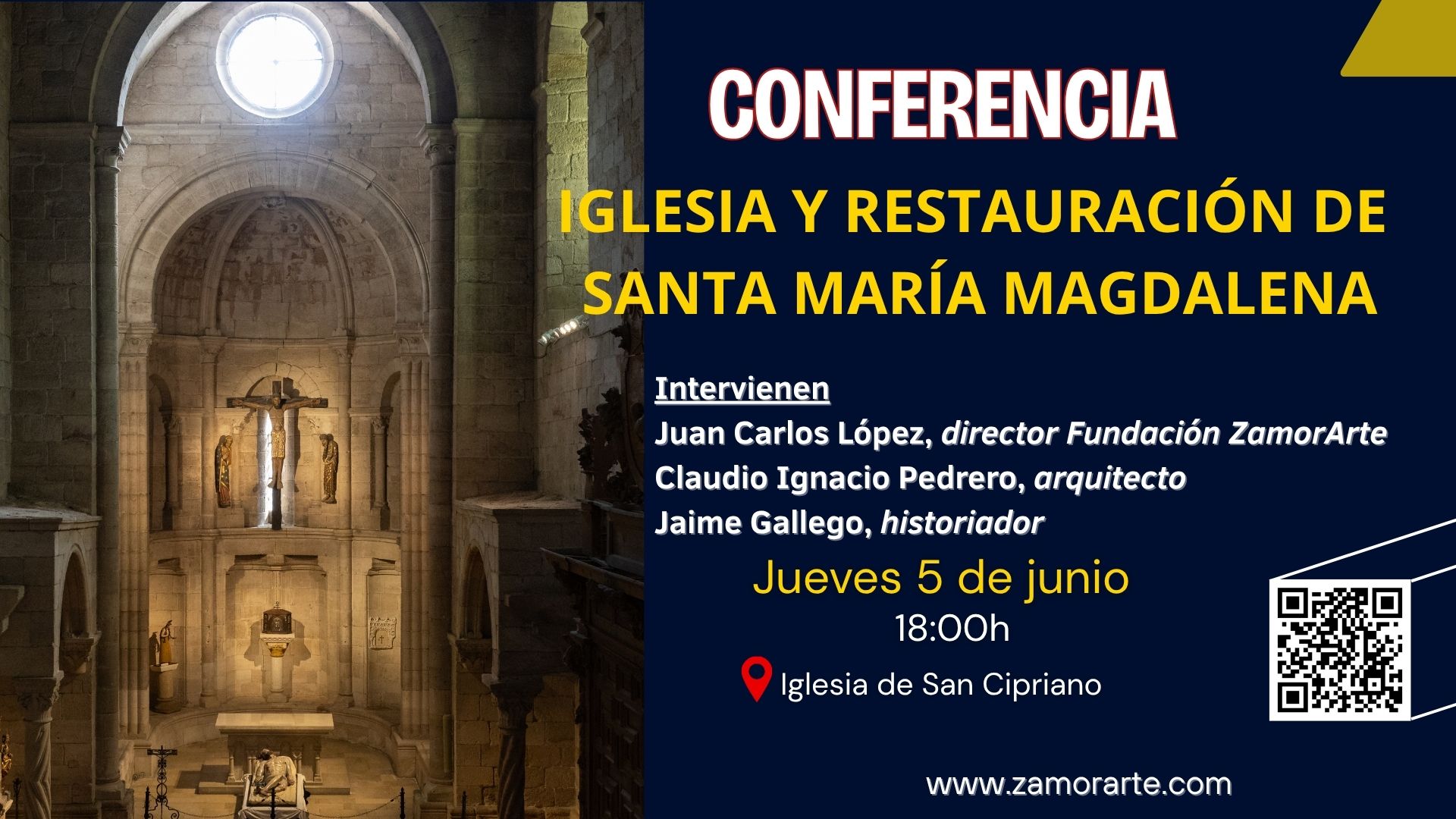 Conferencia «Iglesia y Restauración de Santa María Magdalena»