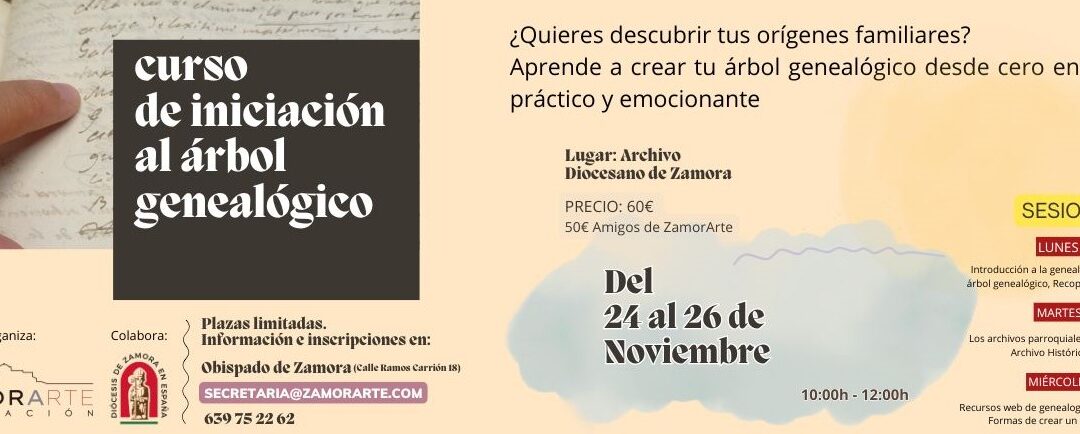 La Fundación ZamorArte invita a descubrir los orígenes familiares en su nuevo curso de iniciación al árbol genealógico