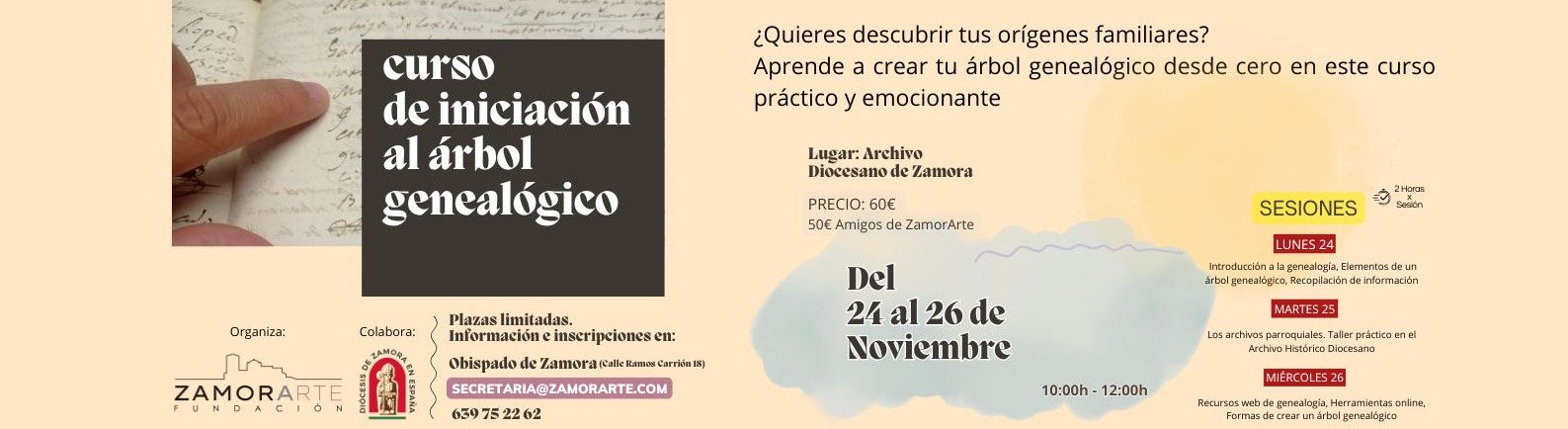 La Fundación ZamorArte invita a descubrir los orígenes familiares en su nuevo curso de iniciación al árbol genealógico