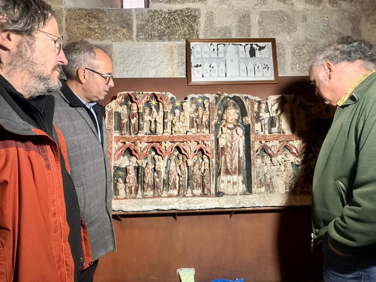 Avanzan las obras de restauración del frontal de San Ildefonso, financiadas por ZamorArte