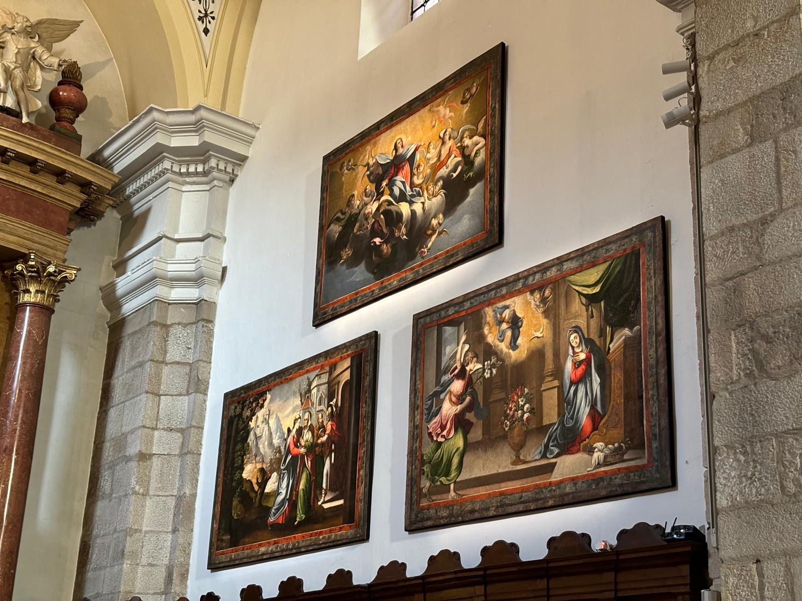 La Fundación ZamorArte impulsa la restauración de tres lienzos de la vida de la Virgen