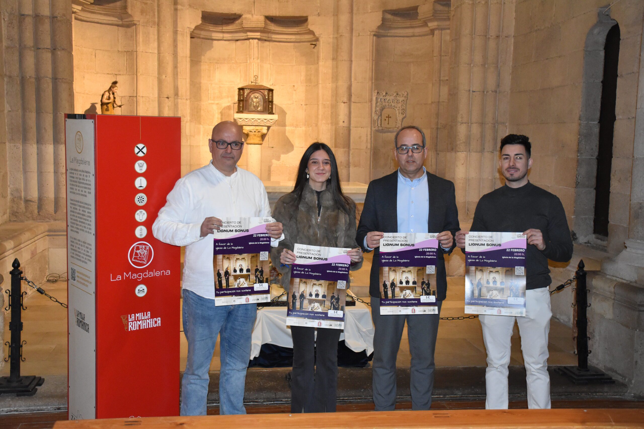 La Fundación ZamorArte presenta el concierto solidario de Lignum Sonus en la iglesia de la Magdalena