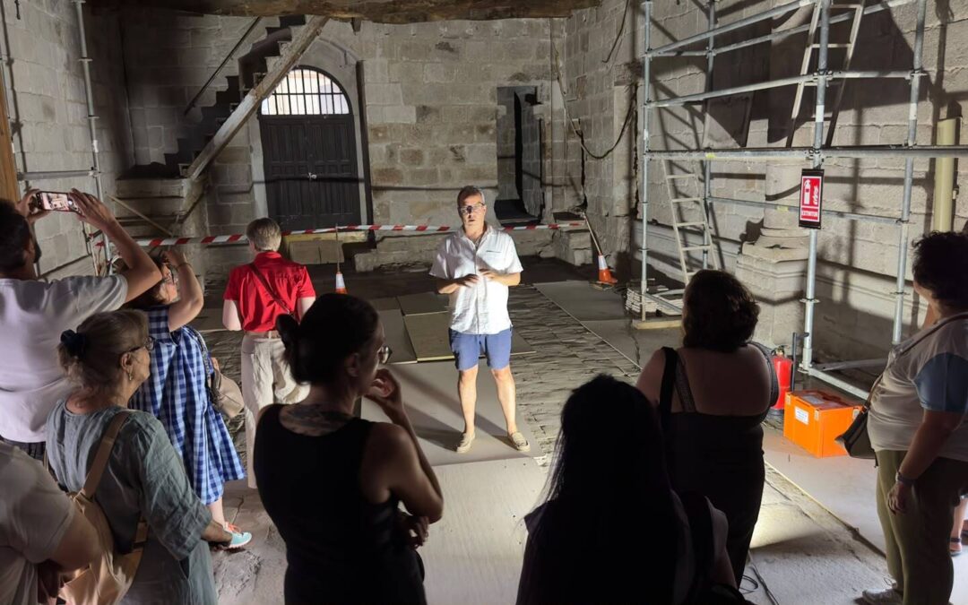 La Magdalena acoge una nueva visita a pie de obra del Plan Románico Atlántico