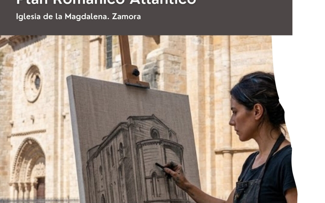 El Plan Románico Atlántico acerca la restauración de La Magdalena a través de la pintura