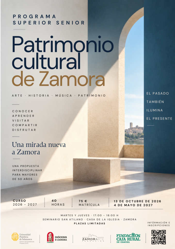 ZamorArte impulsa junto a la Diócesis y la Pontificia un programa senior sobre patrimonio 1 CARTEL PROGRAMA SENIOR baja