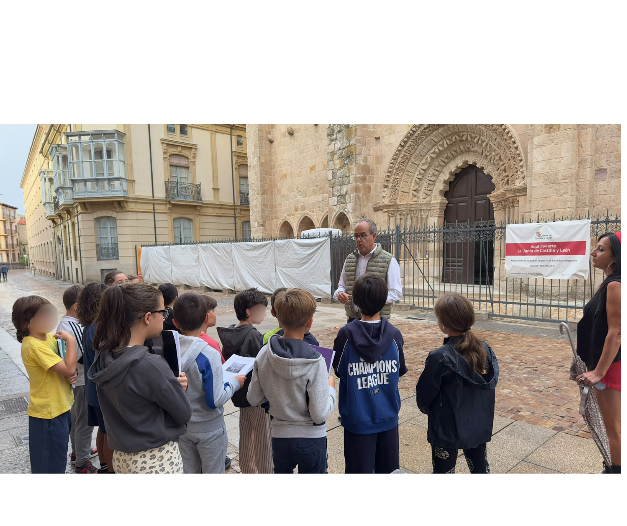 Noticias 1 Alumnos del Gonzalo Berceo descubren la restauración de La Magdalena