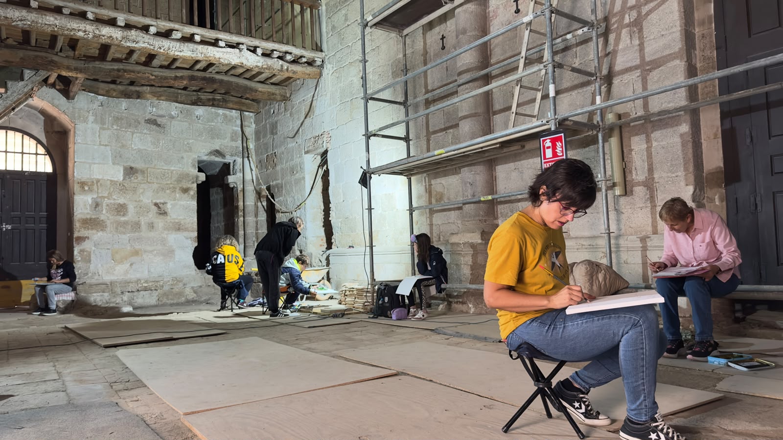 La Magdalena, entre pinceles y andamios: una jornada para conocer su restauración